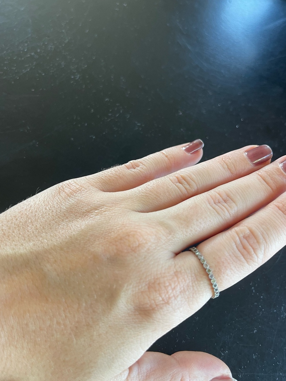Pave Multicolored Diamond Stacking Ring
